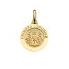 medalla pequeña de primera comunion oro 3 micras