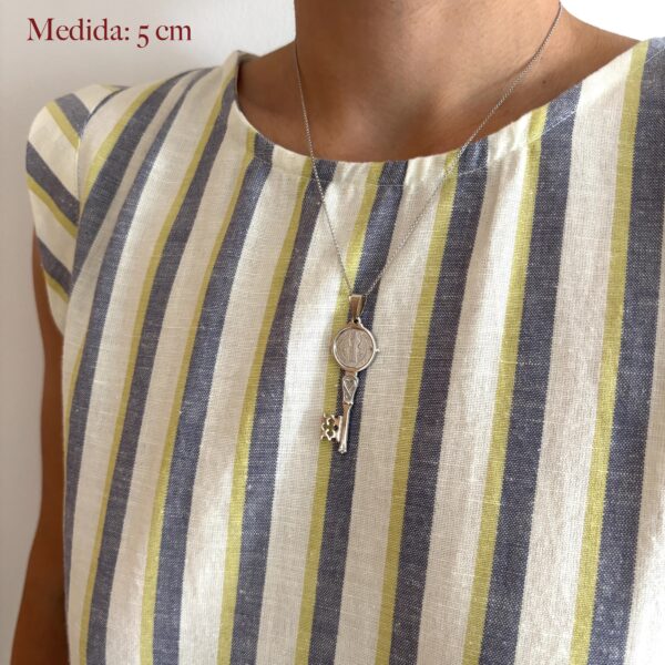 colgante llave benito plata modelo 2