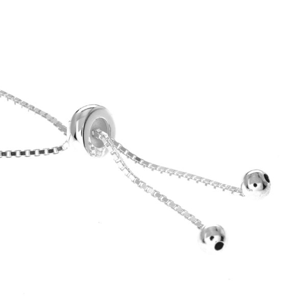 ajustable pulsera plata