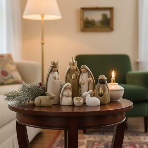 belen crema figuras salon