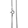 cadena eslabon trenzado plata rodio
