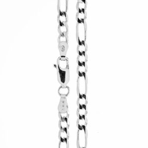cadena figaro plata