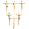 coleccion crucifijos de pared de madera varios tamanos y colores