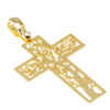 colgante cruz arbol oro detalle