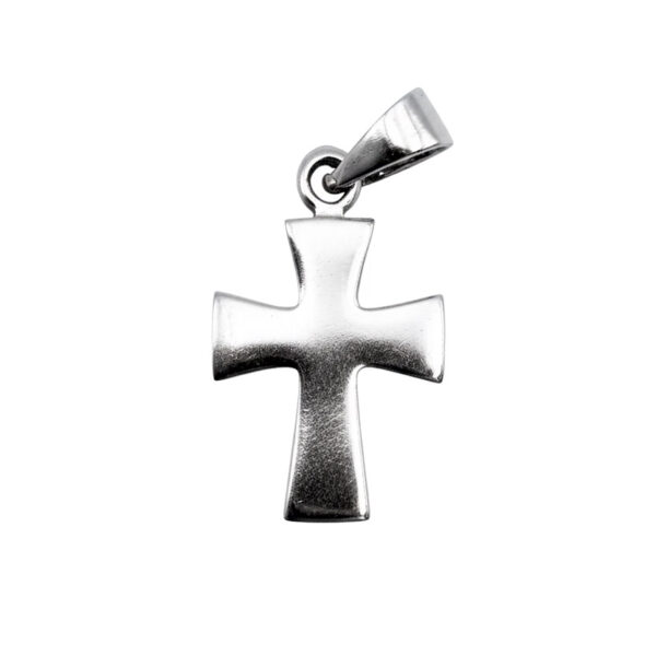 colgante cruz hombre plata