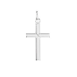 colgante cruz plata diseño atado