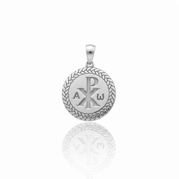 colgante medalla crismon