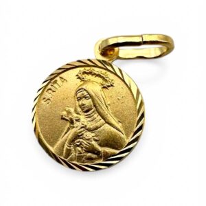 colgante plata oro rita medida pequeña