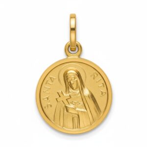 colgante rita baño oro