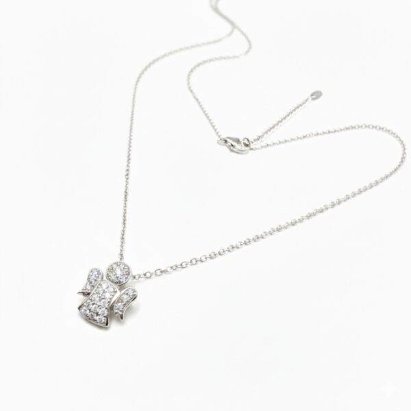 collar angelito circonitas plata