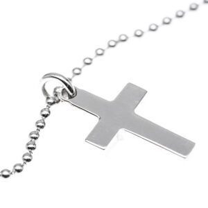 collar cruz minimalista