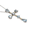 collar piedras azules detalle