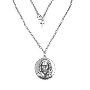 collar plata sagrado corazon