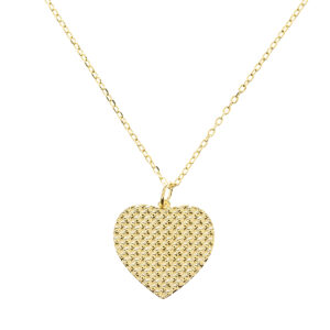 collar sagrado corazon acero inoxidable reverso dorado