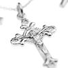 collar tres cruces plata detalle crucifijo