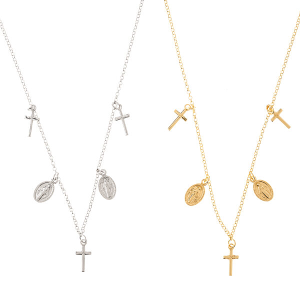 collares milagrosa cruces