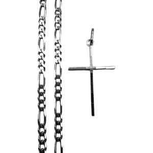 conjunto cruz relieve cadena
