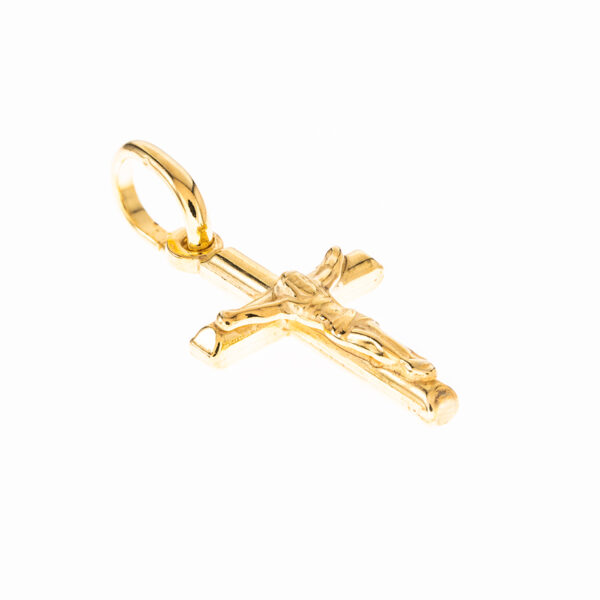 crucifijo mini oro detalle