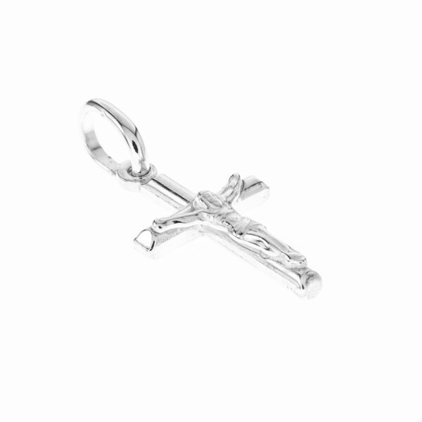 crucifijo mini plata detalle