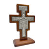 crucifijo san damian madera con base detalle