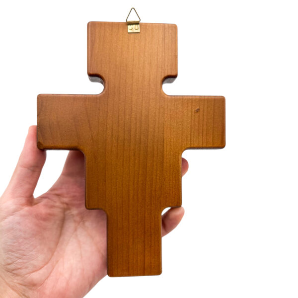 crucifijo san damian madera gancho pared