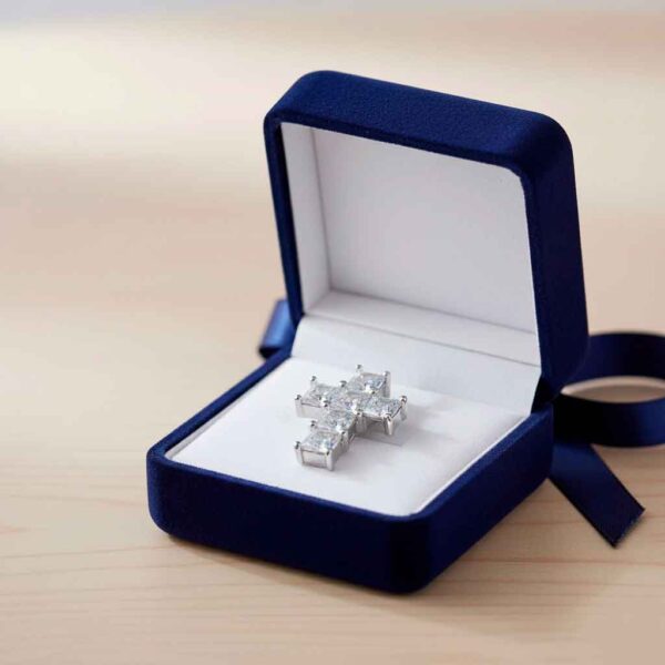 cruz circonitas caja regalo