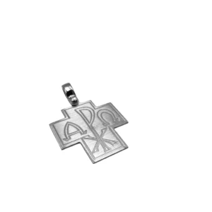 cruz plata alfa omega