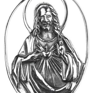 detalle medalla sagrado corazon jesus