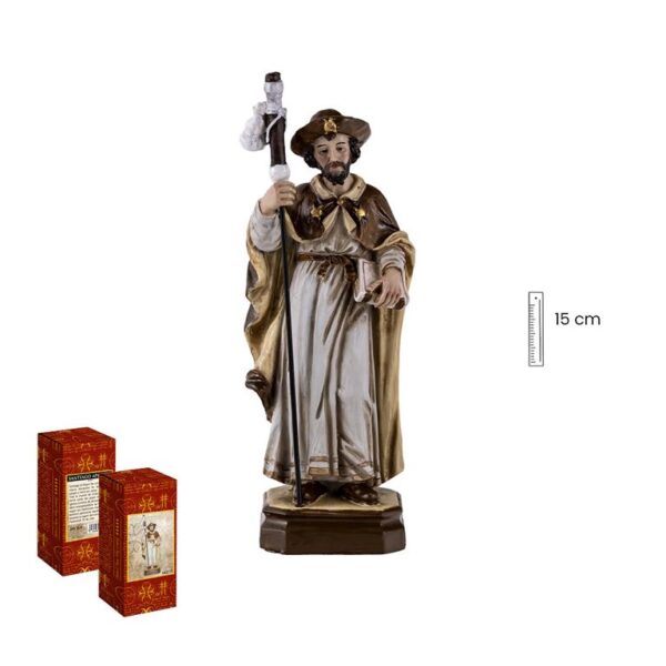 figura apostol santiago crema 15cm