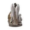 figura belen sagrada familia con angel color crema 23 cm parte posterior
