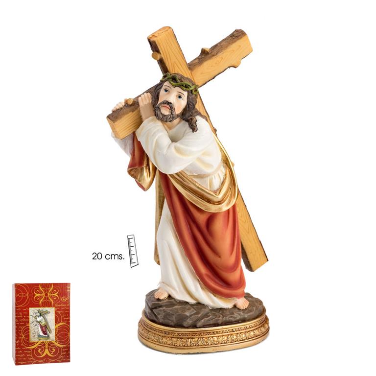 figura jesus cruz 20cm