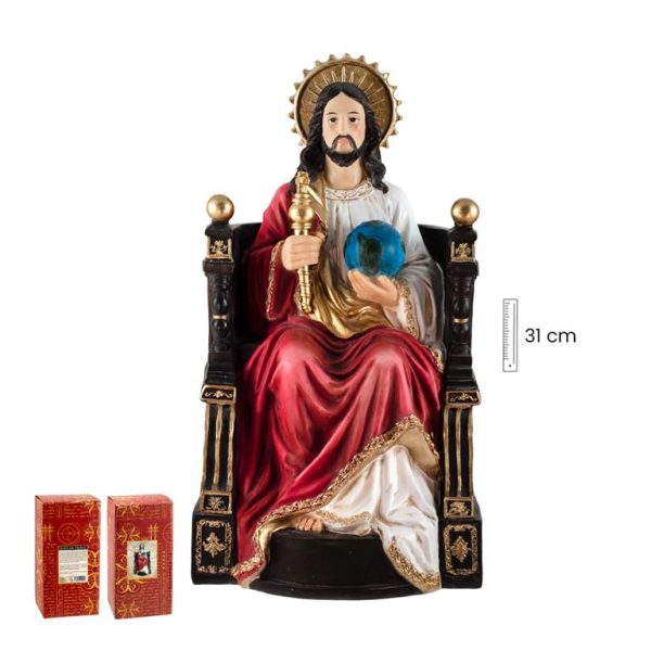 figura jesus rey 31cm