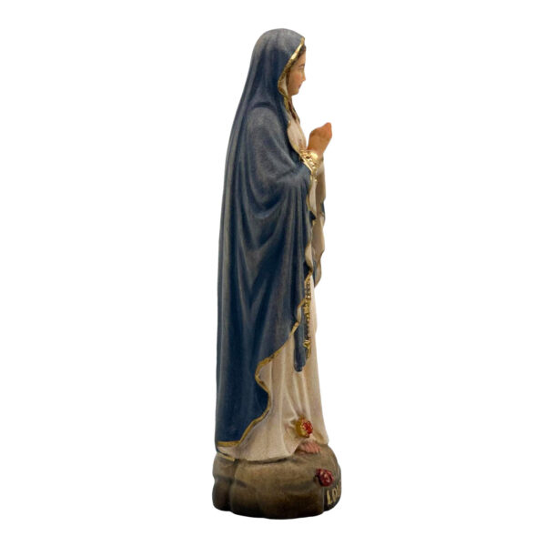 figura lourdes manto azul lado