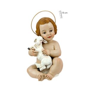 figura niño jesus con cordero