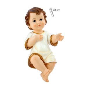 figura niño jesus vestido blanco grande