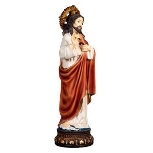 figura sagrado corazon jesus 67cm izquierda