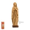 figura virgen de lourdes efecto madera clara 20 cm