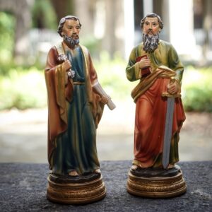 figuras san pedro y san pablo claustro catedral