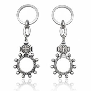 llavero rosario benito metal