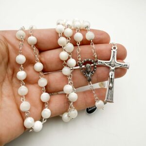 madre perla rosario mano