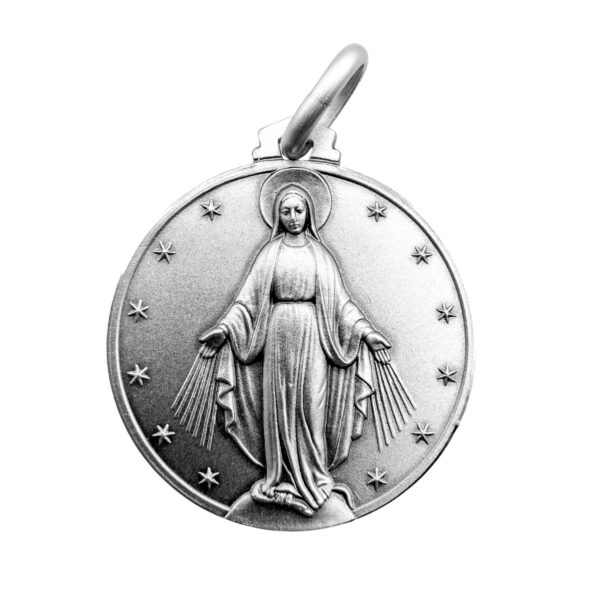 medalla grande plata milagrosa