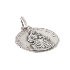 medalla plata santa ana detalle