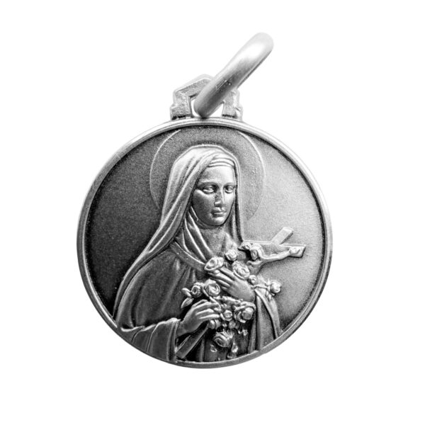 medalla plata santa teresa lisieux
