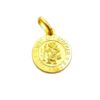 medalla san cristobal con baño de oro