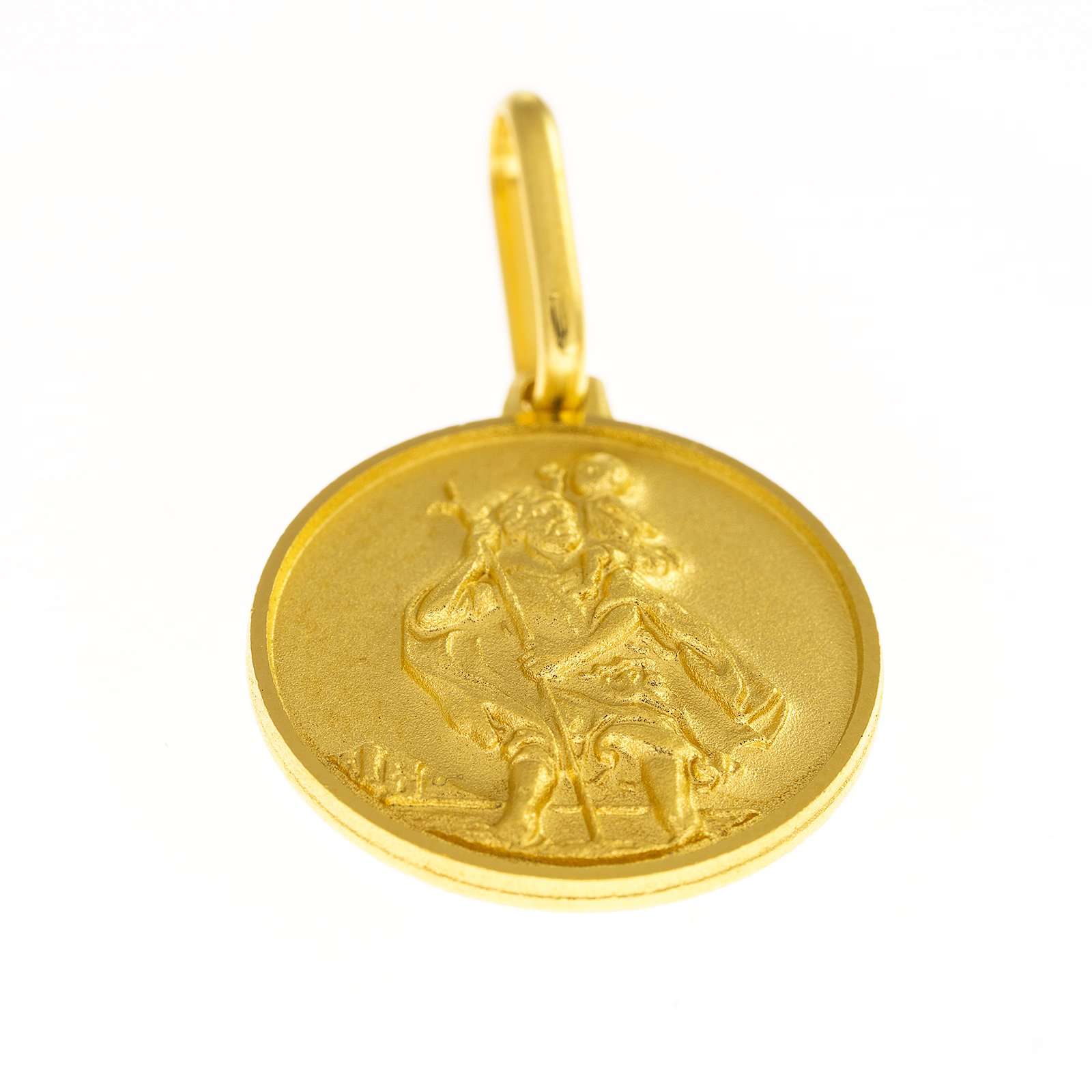 medalla tres micras san cristobal detalle