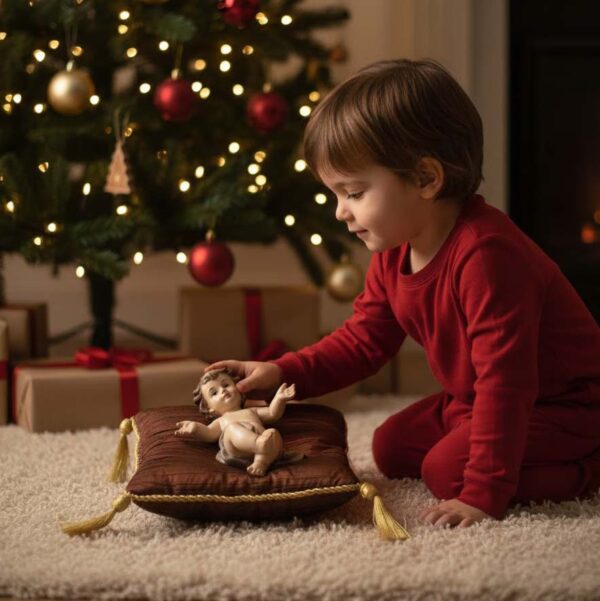 niño cojin situacion