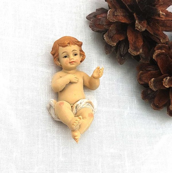 figura niño jesus de 6cm pintado en colores suaves
