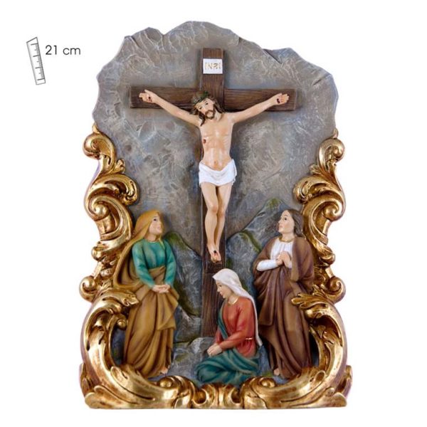 placa mesa crucifixion cristo