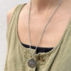plata sagrado corazon collar modelo