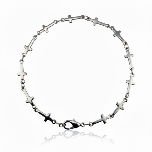 pulsera cruces acero catalogo